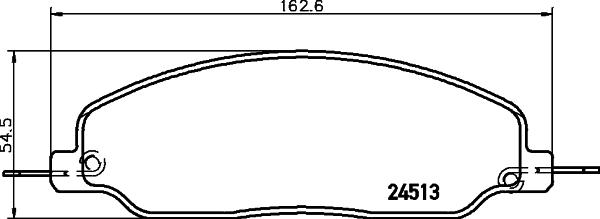 Mintex MDB2873 - Brake Pad Set, disc brake autospares.lv