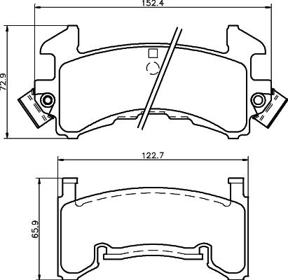 Mintex MDB2391 - Brake Pad Set, disc brake autospares.lv