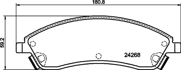 Mintex MDB2377 - Brake Pad Set, disc brake autospares.lv