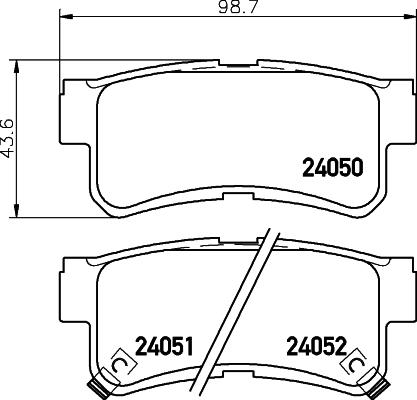 Mintex MDB2295 - Brake Pad Set, disc brake autospares.lv
