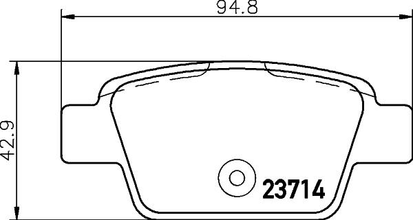 Mintex MDB2238 - Brake Pad Set, disc brake autospares.lv