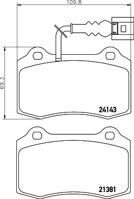 Mintex MDB2271 - Brake Pad Set, disc brake autospares.lv