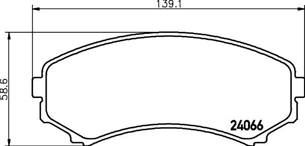 Mintex MDB2277 - Brake Pad Set, disc brake autospares.lv