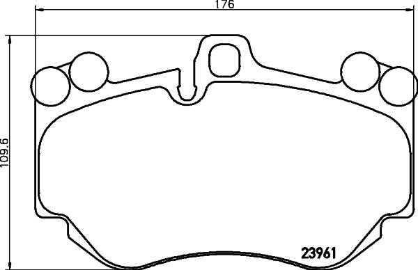 Mintex MDB2741 - Brake Pad Set, disc brake autospares.lv