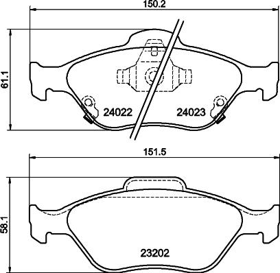 Mintex MDB2769 - Brake Pad Set, disc brake autospares.lv