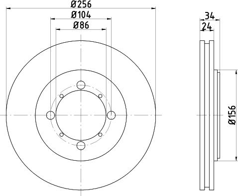 Mintex MDC940 - Brake Disc autospares.lv