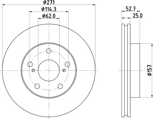 Mintex MDC905 - Brake Disc autospares.lv