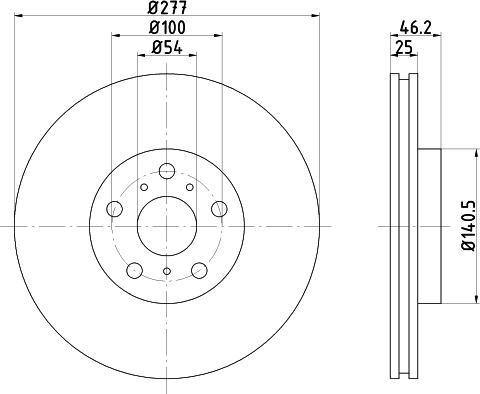 Mintex MDC901 - Brake Disc autospares.lv