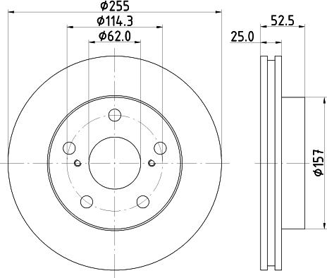 Mintex MDC903 - Brake Disc autospares.lv