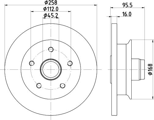 MOPROD MBD0416 - Brake Disc autospares.lv