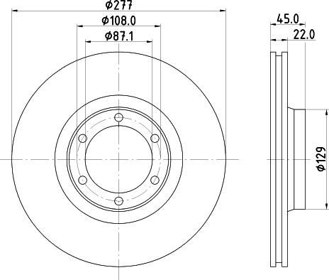 Mintex MDC929 - Brake Disc autospares.lv