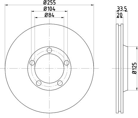 Mintex MDC924 - Brake Disc autospares.lv