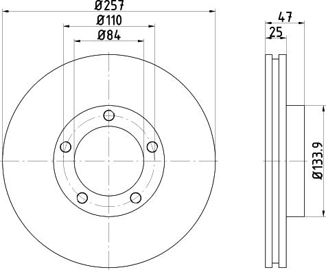 Mintex MDC976 - Brake Disc autospares.lv