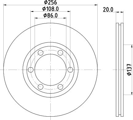 Mintex MDC972 - Brake Disc autospares.lv