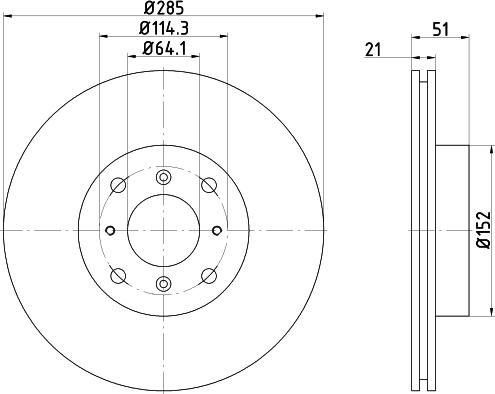 Mintex MDC440 - Brake Disc autospares.lv