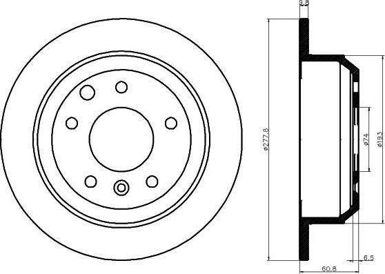 Mintex MDC447 - Brake Disc autospares.lv