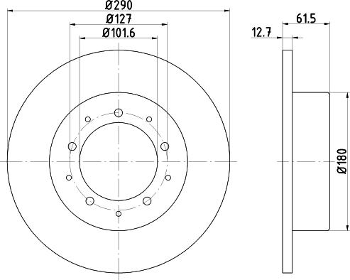 Mintex MDK0142 - Brake Set, disc brakes autospares.lv