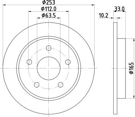 Mintex MDC410 - Brake Disc autospares.lv