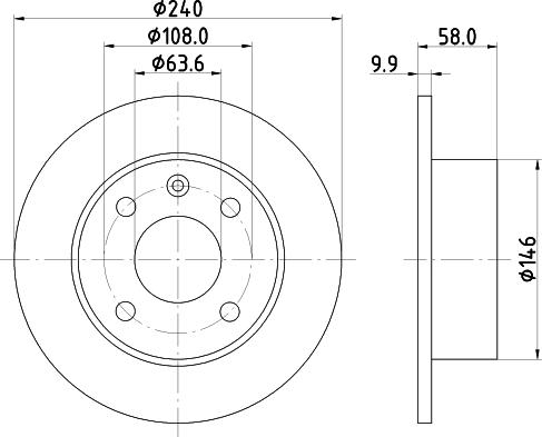 Mintex MDC411 - Brake Disc autospares.lv