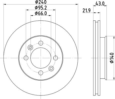 Lucas Electrical DF1829 - Brake Disc autospares.lv