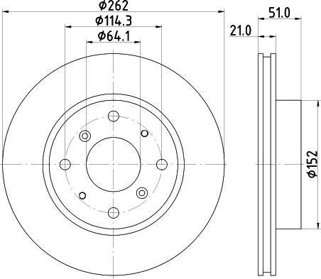 Mintex MDC429 - Brake Disc autospares.lv