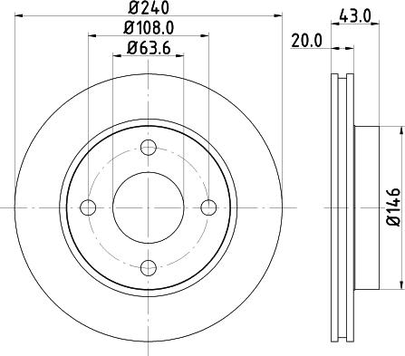 Mintex MDC579 - Brake Disc autospares.lv