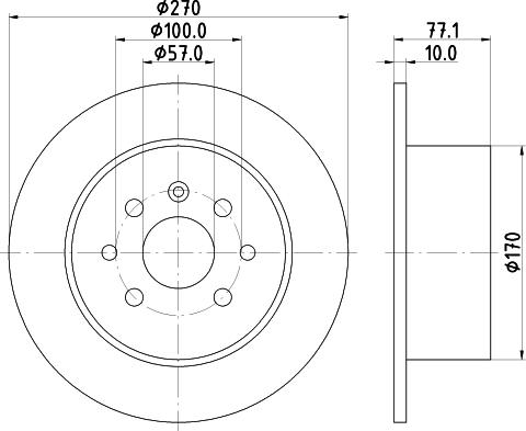 Mintex MDC694 - Brake Disc autospares.lv