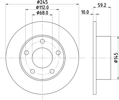 Mintex MDC654 - Brake Disc autospares.lv