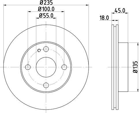 Mintex MDC655 - Brake Disc autospares.lv