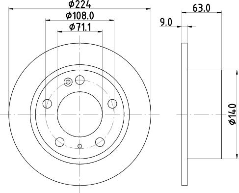 Mintex MDC631 - Brake Disc autospares.lv