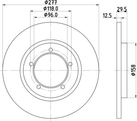 Mintex MDC632 - Brake Disc autospares.lv