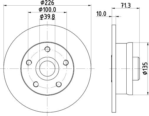 Mintex MDC1996 - Brake Disc autospares.lv