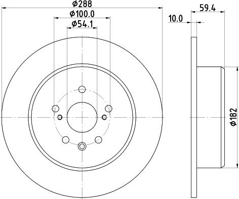 Mintex MDC1950 - Brake Disc autospares.lv