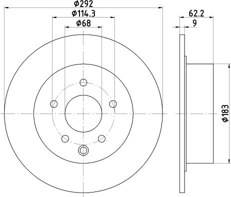 Mintex MDC1906 - Brake Disc autospares.lv