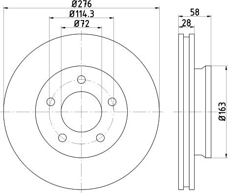 Mintex MDC1986 - Brake Disc autospares.lv