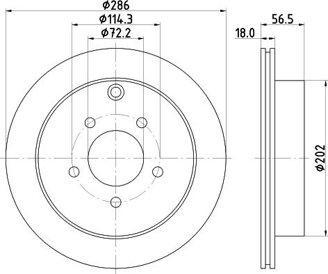 Mintex MDC1987 - Brake Disc autospares.lv