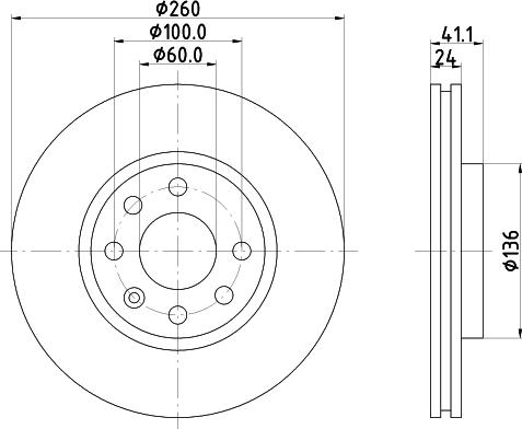 Mintex MDC1455C - Brake Disc autospares.lv