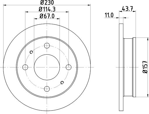 Mintex MDC1460 - Brake Disc autospares.lv