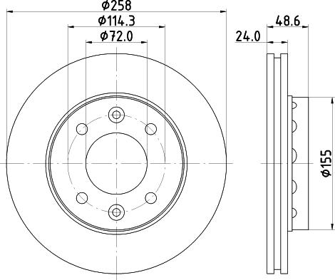 Mintex MDC1468 - Brake Disc autospares.lv