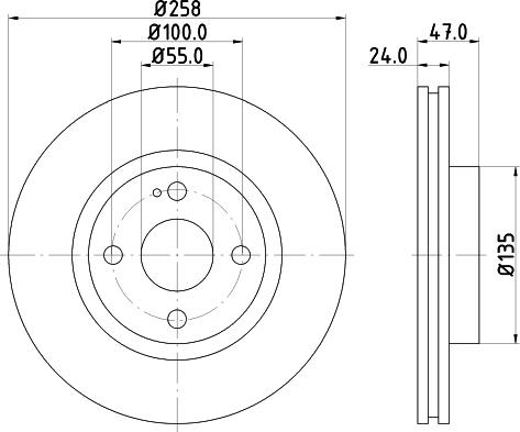 Mintex MDC1401 - Brake Disc autospares.lv