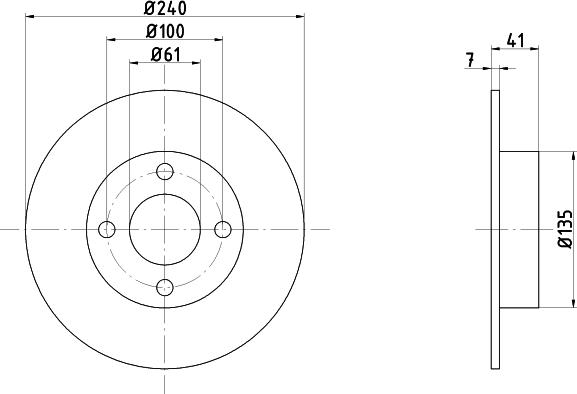 Mintex MDC1410 - Brake Disc autospares.lv