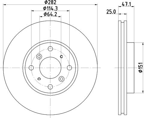 Mintex MDC1413 - Brake Disc autospares.lv