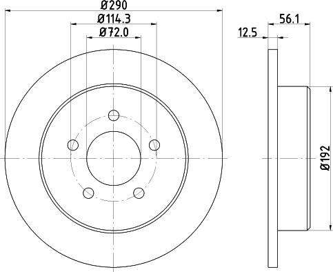 Mintex MDC1553 - Brake Disc autospares.lv