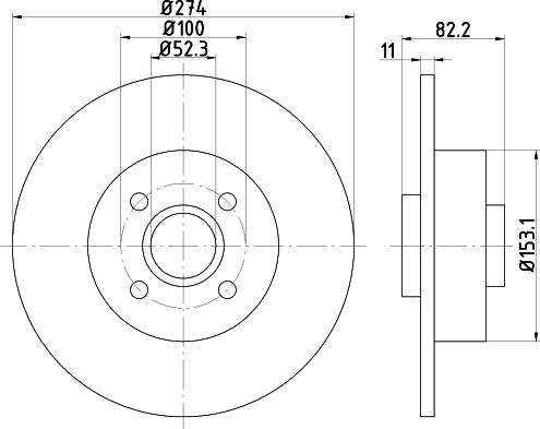 Mintex MDC1566 - Brake Disc autospares.lv