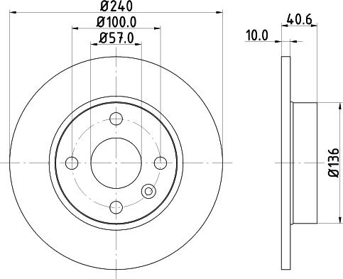 Mintex MDC1519 - Brake Disc autospares.lv