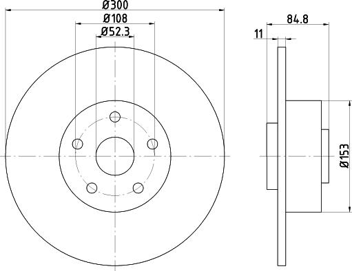 Mintex MDC1537 - Brake Disc autospares.lv