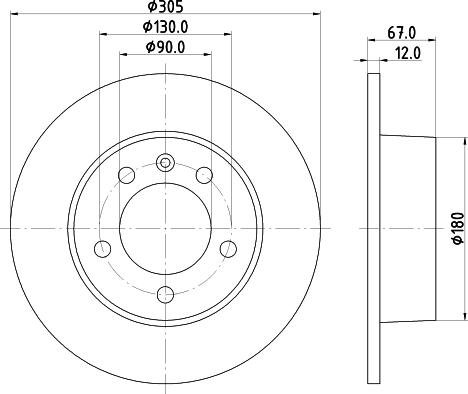 Mintex MDC1529 - Brake Disc autospares.lv