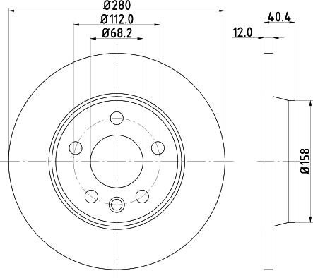 Mintex MDC1525 - Brake Disc autospares.lv