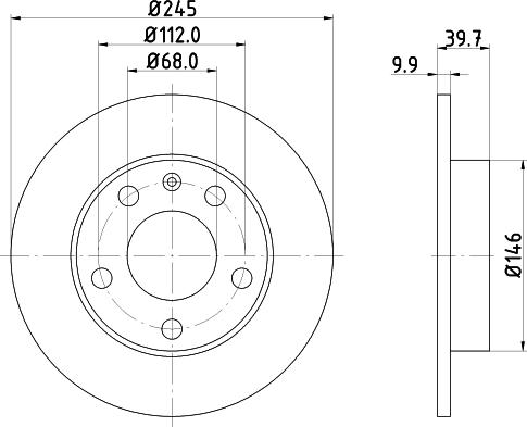 Mintex MDC1523 - Brake Disc autospares.lv