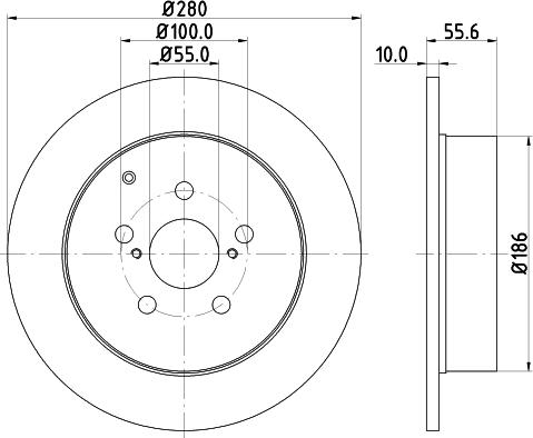 Mintex MDC1696C - Brake Disc autospares.lv